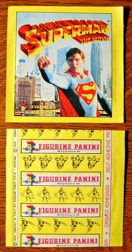 1979 panini superman bustina - superman,